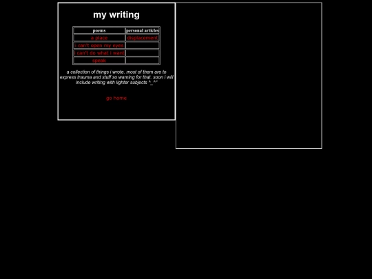 new/writing screenshot