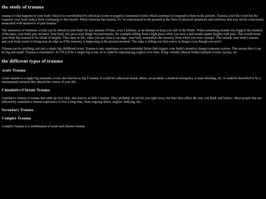 shrines/psyhcology/thestudyoftrauma screenshot