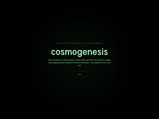Cosmogenesis screenshot