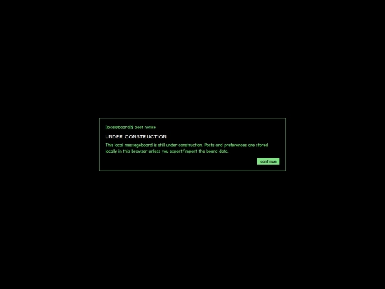 messageboard screenshot