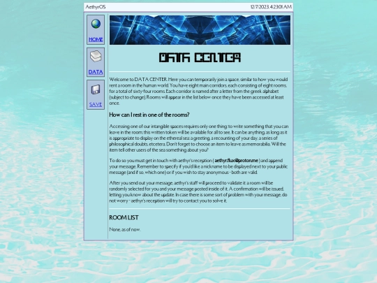 data screenshot