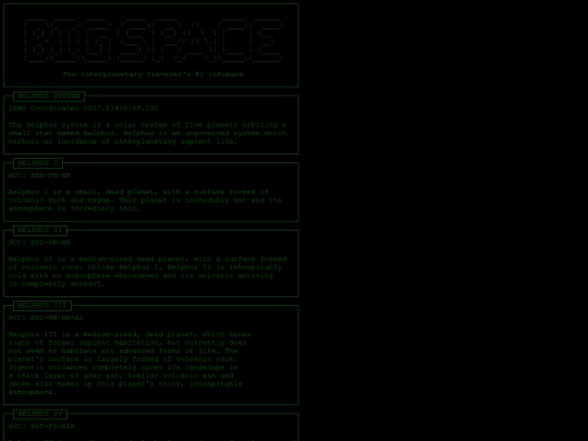 systems/belphus screenshot