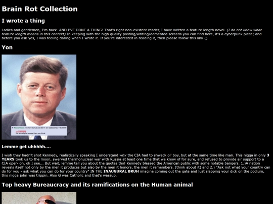 schizoposting screenshot