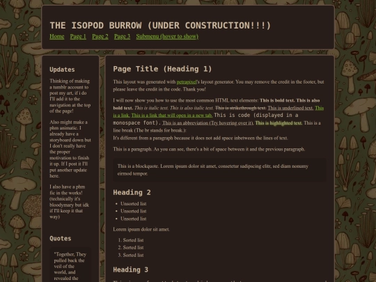 index screenshot