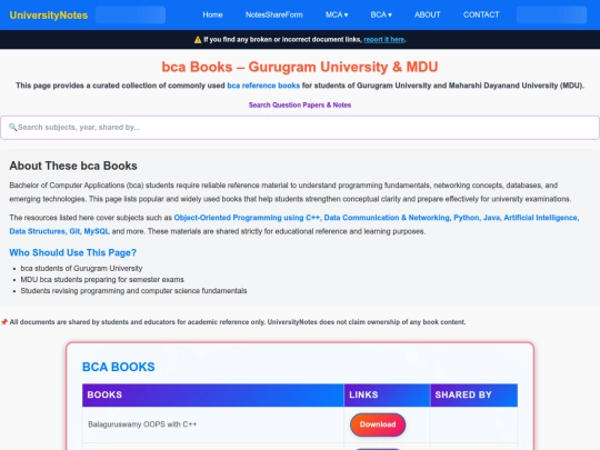 BCA/books screenshot