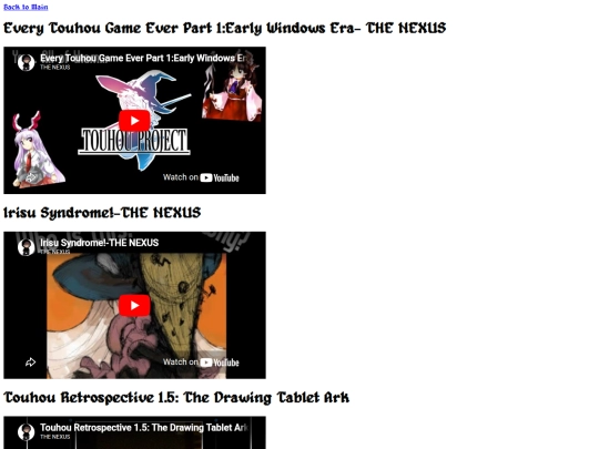 Videos screenshot