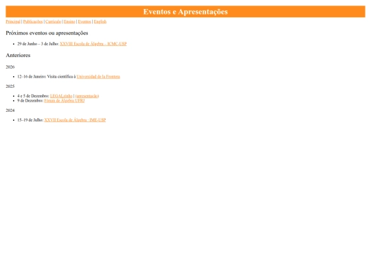 eventos screenshot