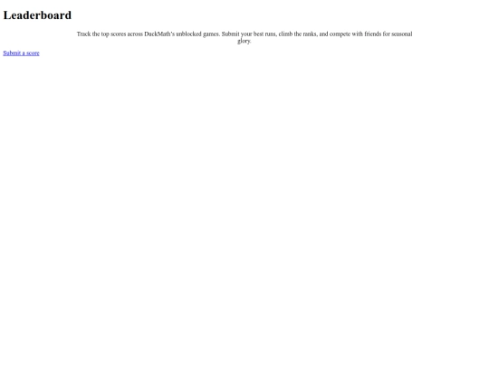 leaderboard screenshot