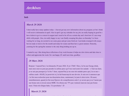 Blogarchives screenshot