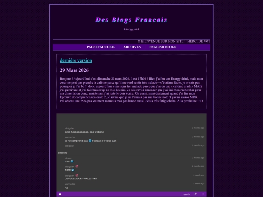 Des Blogs Francais screenshot