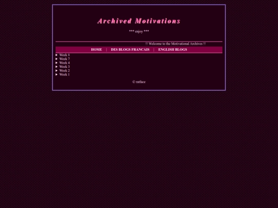 weekly screenshot