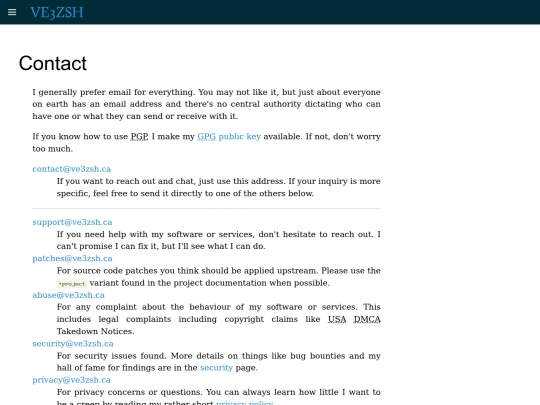 contact screenshot