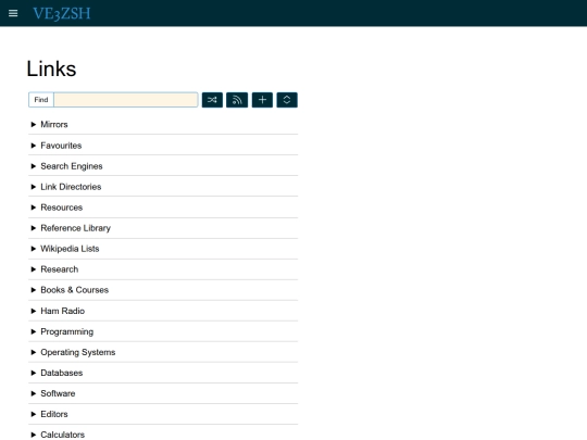 links screenshot