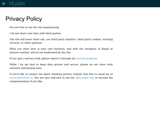 privacy screenshot