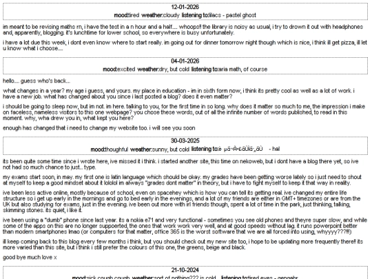 blog screenshot