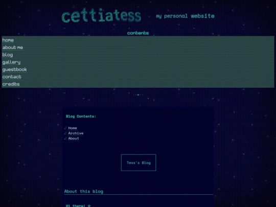 blogabout screenshot
