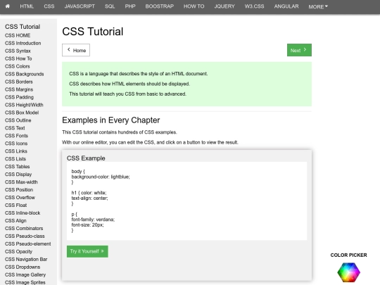 w3School2.0/Css screenshot