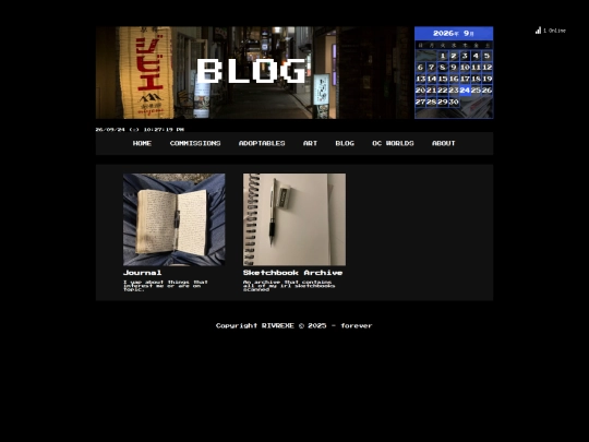 blog screenshot
