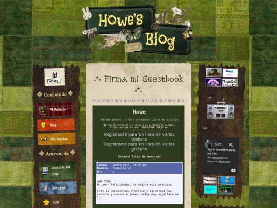guestbook screenshot