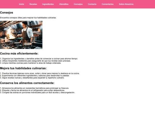 pages/consejos screenshot