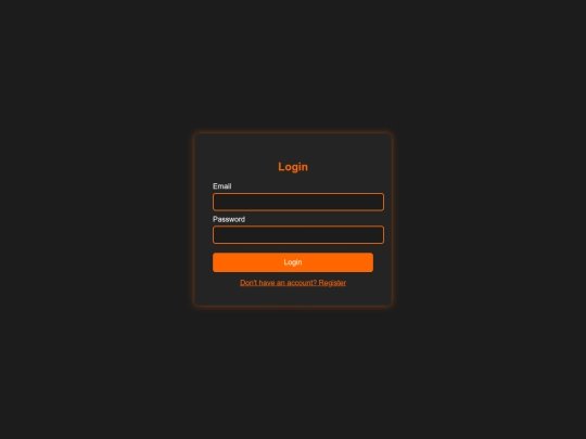 login screenshot