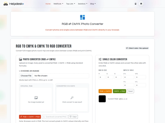 RGBtoCMYK screenshot