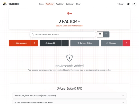 Testers/2fas screenshot