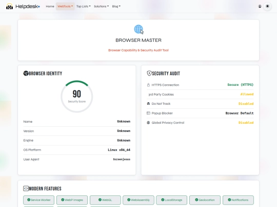 Testers/BROWSER-CAPABILITY-&-SECURITY-AUDIT-TOOL screenshot