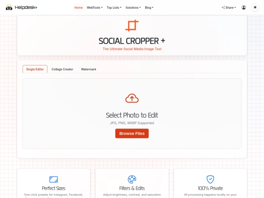 Testers/SOCIAL-CROP screenshot