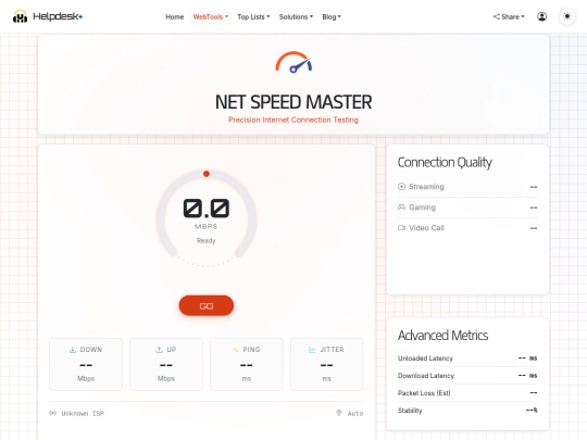 Testers/SPEED-TEST screenshot