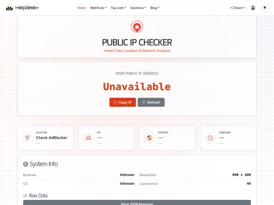Testers/ip screenshot