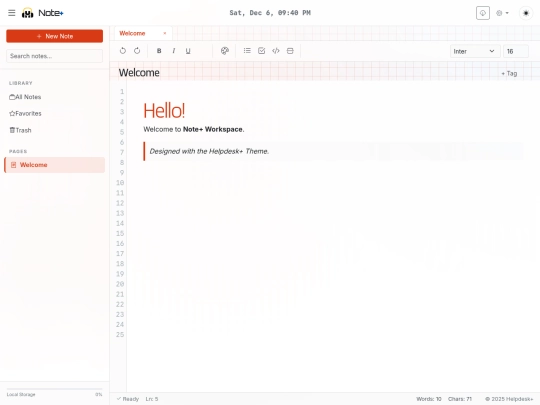 Testers/note screenshot