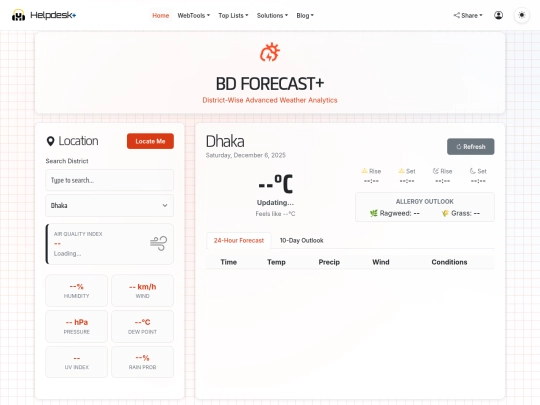 bd/forecast screenshot
