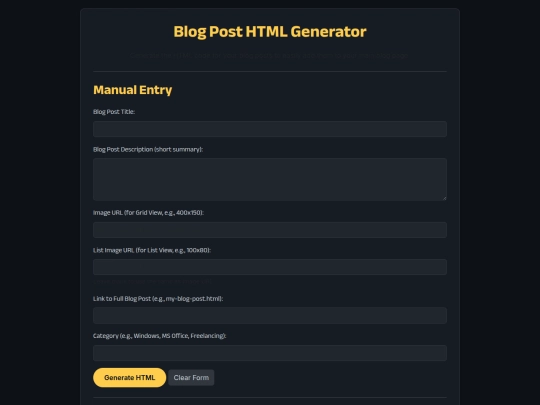 blogs/BlogHomGEN screenshot