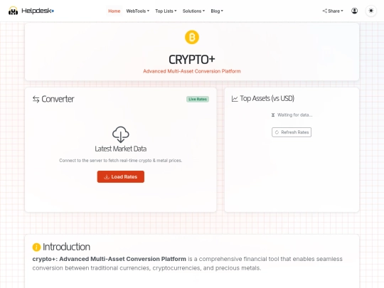 finance/crypto screenshot