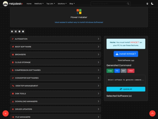install screenshot
