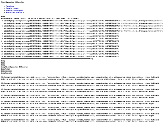 webfontkit-20230830-224510/pixeloperatorhb-demo screenshot