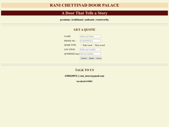 rani/HTML/query screenshot