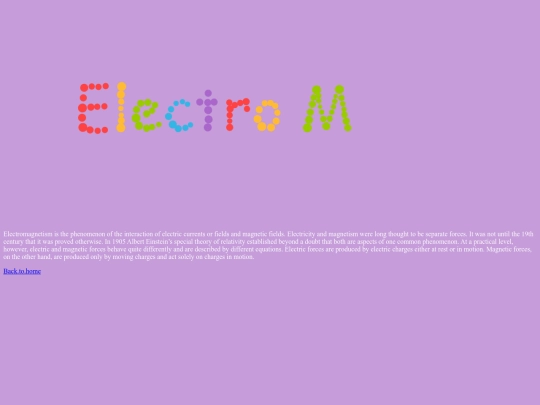 Electromagnetism screenshot