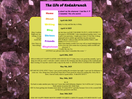 blog screenshot