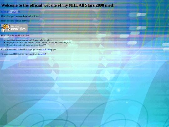 index screenshot