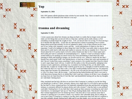 diary screenshot