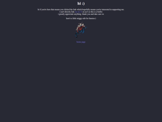 support screenshot