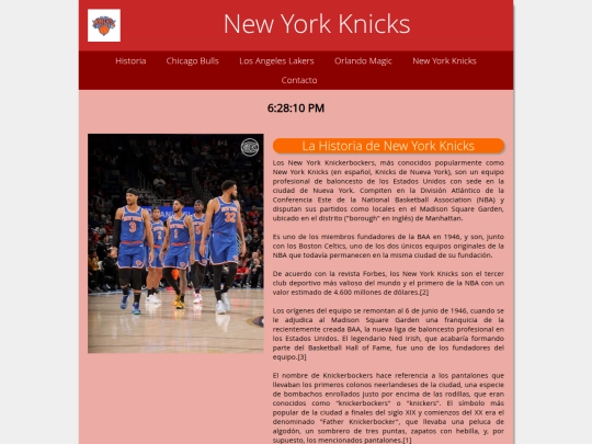 New York Knicks screenshot