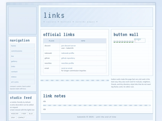 links screenshot