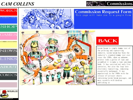 commissions/com_template screenshot