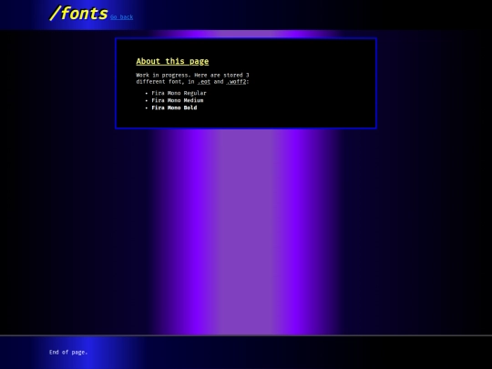 fonts screenshot