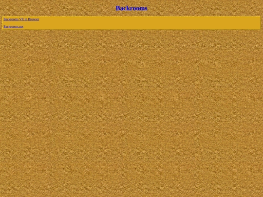 backrooms screenshot
