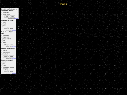 polls screenshot