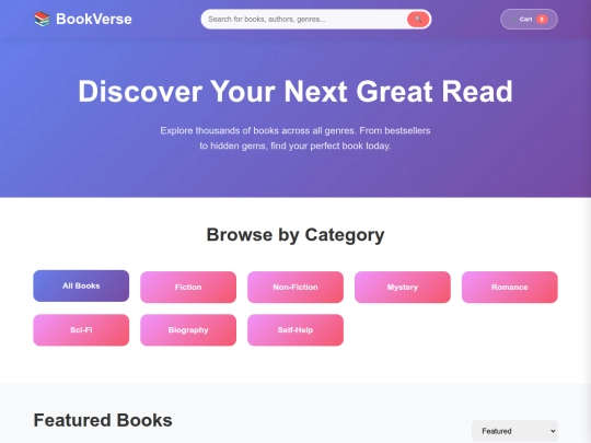 bookstore screenshot